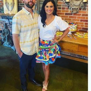 Vibrant color designer skirt